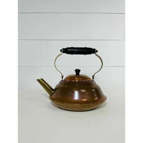 Kitchen Vintage Cg Copper Kettle Wooden Handle Poshmark